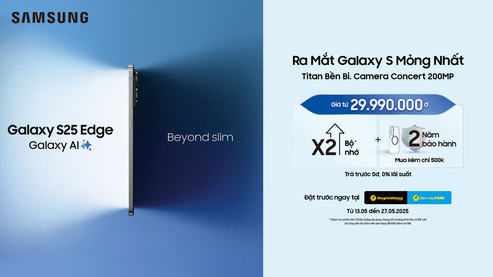 Gặp gỡ Samsung Galaxy S25 Edge: Kiệt tác kỹ thuật với những cải tiến phần cứng mỏng mới nhất