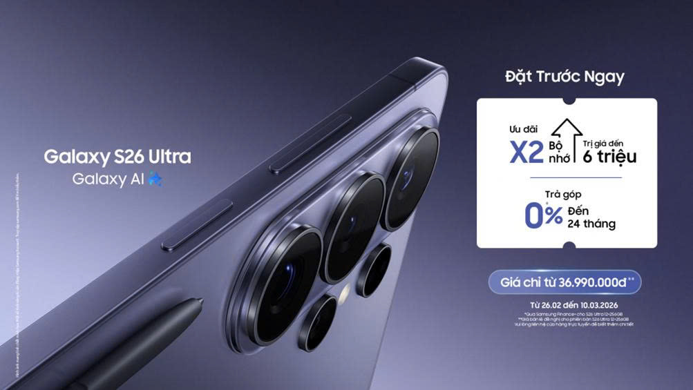 Samsung chính thức giới thiệu Galaxy S26 series: Định chuẩn trải nghiệm AI Phone tích hợp     