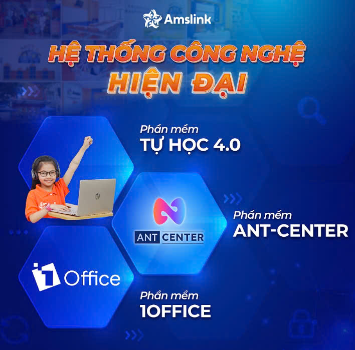 HỆ THỐNG ANH NGỮ QUỐC TẾ AMSLINK NÂNG TẦM GIÁO DỤC TIẾNG ANH TOÀN DIỆN CHO TƯƠNG LAI