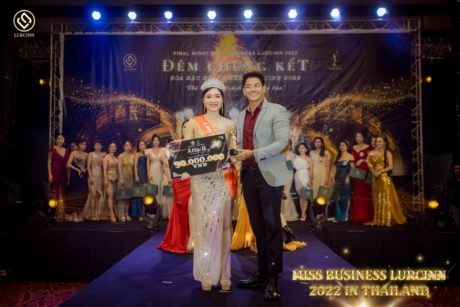 Lurcinn Group - Nữ doanh nhân  Mỹ Linh đăng quang Á hậu 2 cuộc thi Miss Business Lurcinn 2022