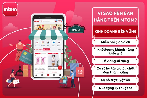 Miễn phí bán hàng, miễn phí vận chuyển – Tải app MTOM ngay